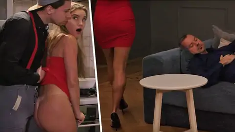 Russian Chick With Long Hair And Gigantic Rump Gets Drilled