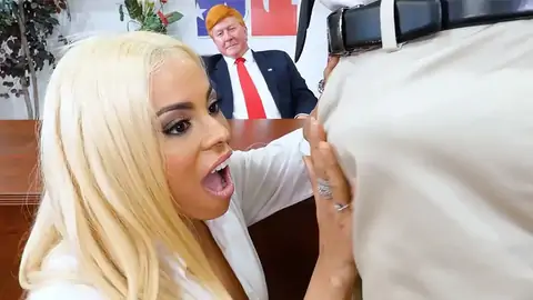 Ginormous-jugged Latina Is In The Office In An Xxx Parody