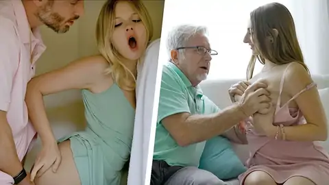 Un Beau-père Et Un Beau-père Frappent Des Adolescents En Leur Tirant Les Cheveux